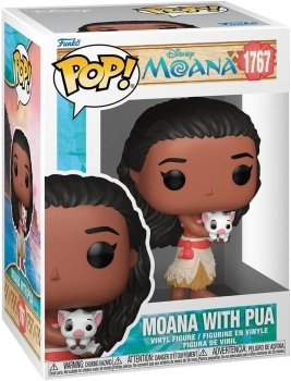 disney: moana - moana w/pua 9 cm - funko pop! 1767