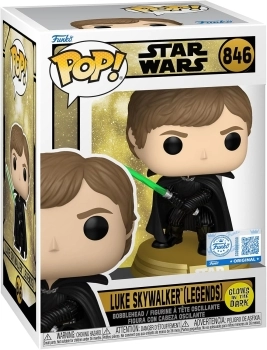 star wars legends: luke skywalker 9cm glow in the dark - funko pop 846