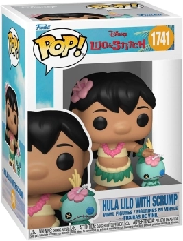 lilo & stitch - hula lilo w/scrump 9 cm - funko pop 1741
