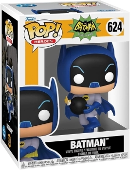 heroes: batman 1966 - batman w/bomb 9 cm - funko pop 624