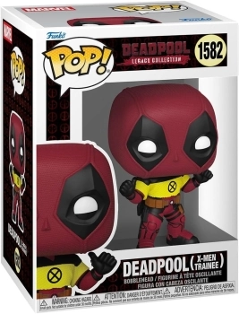 marvel: deadpool 2- deadpool w/ xmen shirt 9 cm - funko pop 1582