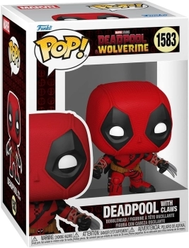 marvel: deadpool & wolverine - deadpool w/claws 9 cm - funko pop! 1583