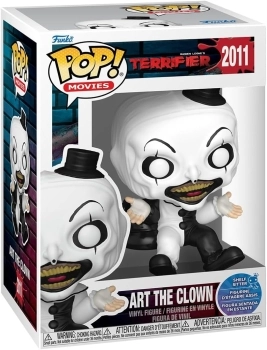 movies: terrifier - art the clown (sit) 9 cm - funko pop 2011