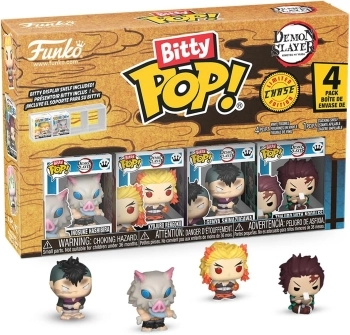 bitty pop: demon slayer- inosuke 4pk