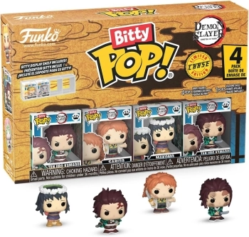 bitty pop: demon slayer- tanjiro 4pk
