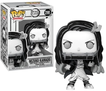 demon slayer - nezuko (black and white) 9cm - funko pop! 2191