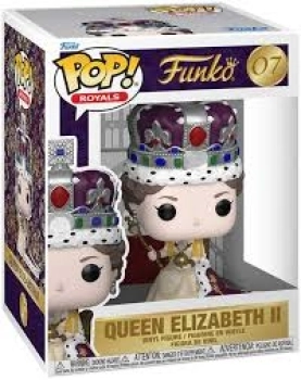 queen elizabeth - queen elizabeth ii (coronation) 9cm - funko pop! premium 07