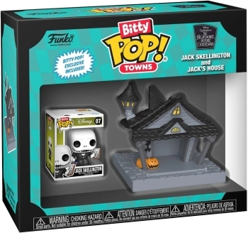 bitty pop town - the nightmare before christmas - jack at home - funko pop!