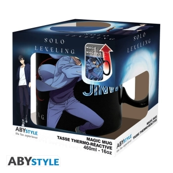 solo leveling - mug heat change - 460 ml - jinwoo & igris - with box