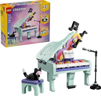 31392 - pianoforte decorativo con gatto