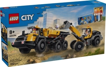 60494 - camion ribaltabile e pala meccanica