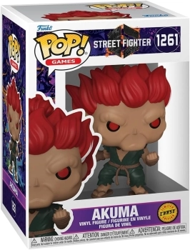 street fighter 6: akuma 9 cm - funko pop! chase 1261