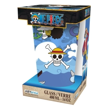 one piece - skulls - large glass 400ml