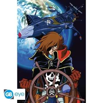 captain harlock - poster maxi 91,5x61cm -captain harlock