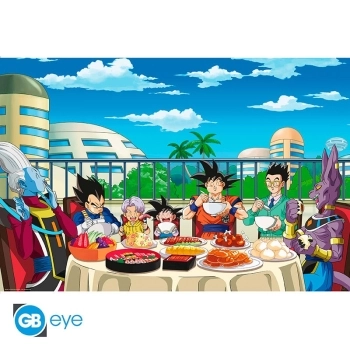 dragon ball - poster maxi 91,5x61cm - feast