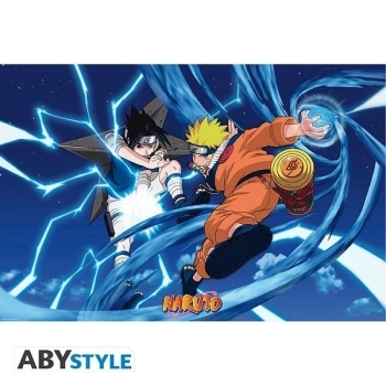 naruto - poster maxi 91,5x61cm - naruto & sasuke