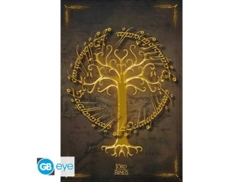 lord of the rings - poster maxi 91,5x61cm - white tree