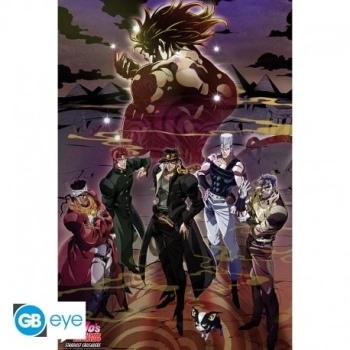 jojo's bizzarre adventure - poster maxi 91,5x61cm - group