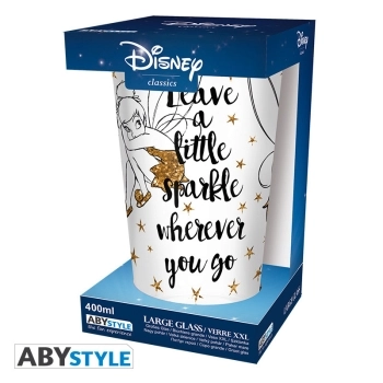 peter pan - trilli glitter - bicchiere 400ml