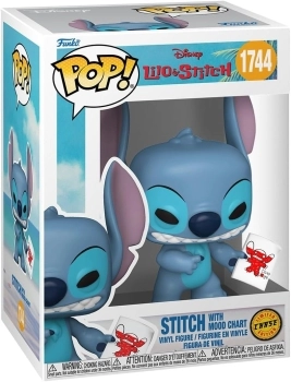 lilo & stitch - stitch with mood chart 9cm - funko pop! 1744 chase