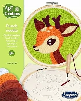 art e creations - punch needle - cerbiatto