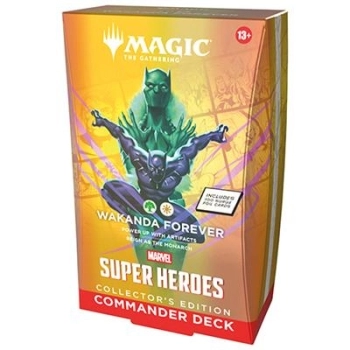 magic the gathering - marvel super heroes - mazzo commander collector - wakanda forever (eng)