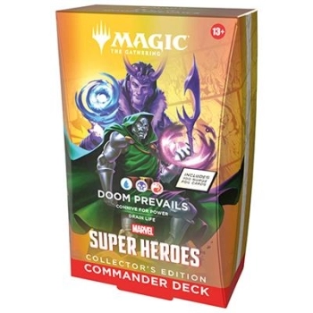 magic the gathering - marvel super heroes - mazzo commander collector - doom prevails (eng)