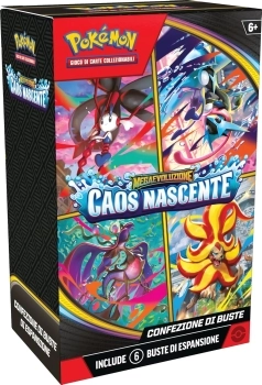 megaevoluzione caos nascente - bundle 6 bustine (ita)
