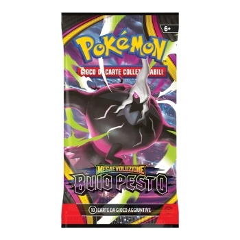 pokemon megaevouzione - buio pesto bustina singola 10 carte (ita)