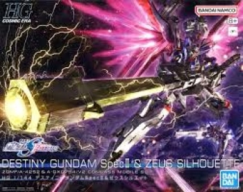 gundam - destiny gundam spec ii & zeus silhouette - hg 1/144