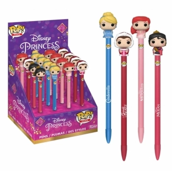 disney princess - 1pz assortito - funko pop toppers