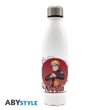 naruto shippuden - borraccia in acciaio 500ml - naruto & sasuke