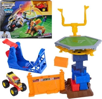monster jam - smash & bash - crash course playset