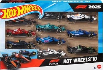 hot wheels - formula 1 - confezione 10 veicoli