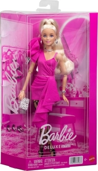 barbie - fashionista deluxe - bionda con vestito fucsia