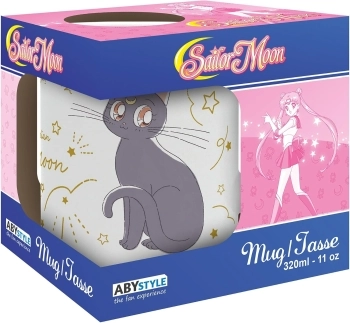 sailor moon - luna & artemis gatti - tazza 320ml