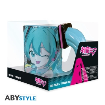 hatsune miku - miku - tazza 3d 460ml