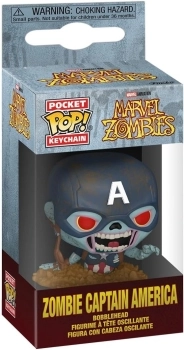 marvel zombies - zombie captain america 4cm - funko pop! portachiavi