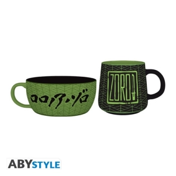 one piece: zoro - breakfast set mug + bowl