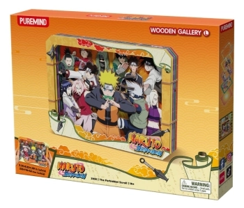 naruto shippuden - quadretto in legno 3d