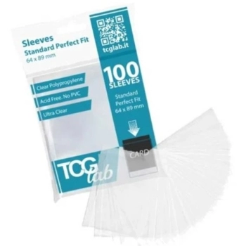 100 bustine protettive standard perfect fit - ultra clear - 50 micron