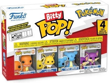 pokemon: charmander 4 pack 3cm  - funko pop bitty