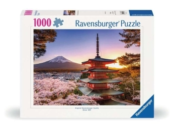 ciliegi in fiore e monte fuji - puzzle 1000 pezzi