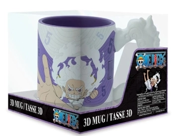 one piece - luffy gear 5th - tazza con manico 3d