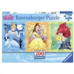princess panorama - puzzle 200 pezzi xxl