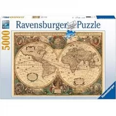 antico mappamondo - puzzle 5000 pezzi
