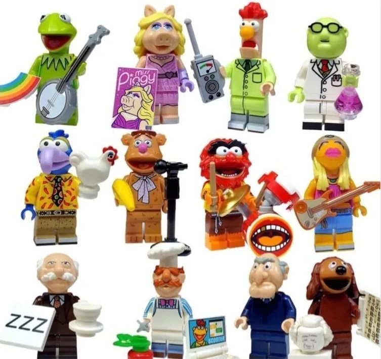 71033 - minifigures muppets - serie completa 12 personaggi