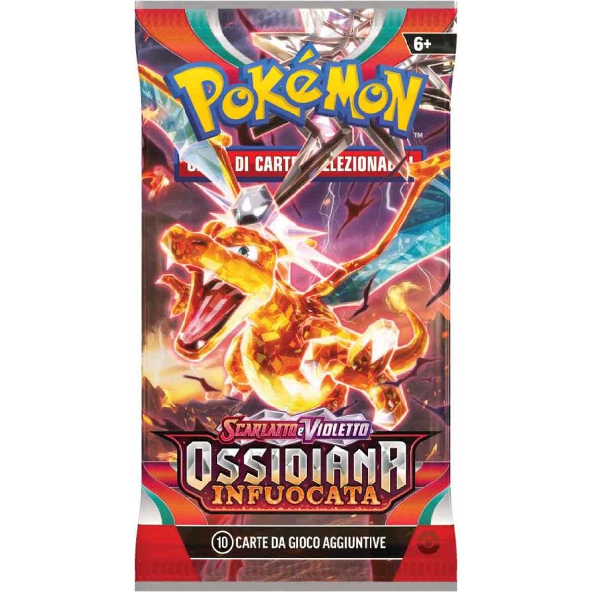 pokemon gcc - pokemon scarlatto e violetto ossidiana infuocata - box 36 bustine (ita)  - pk61340