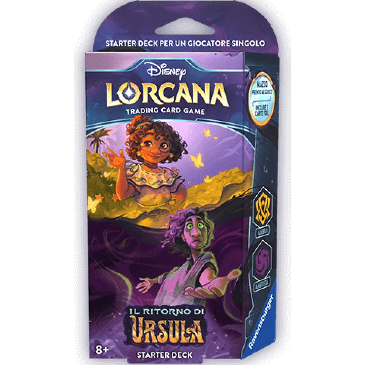 lorcana - ursula's return - ametista & ambra/zaffiro & acciaio - 2x starter deck (ita)